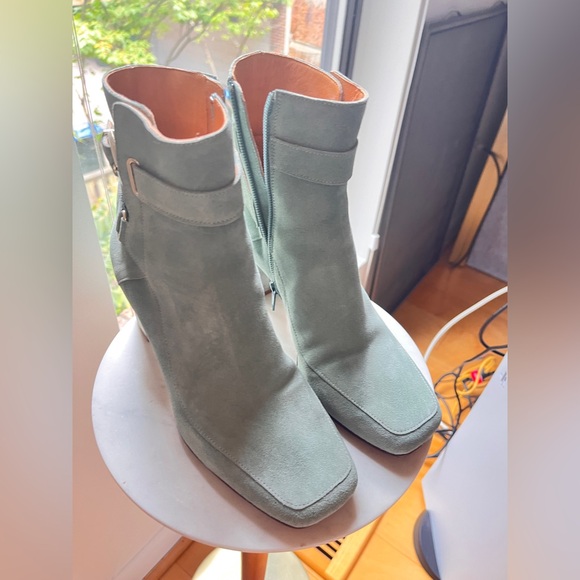 Sézane Brooklyn Boots Sea Green - Picture 5 of 12